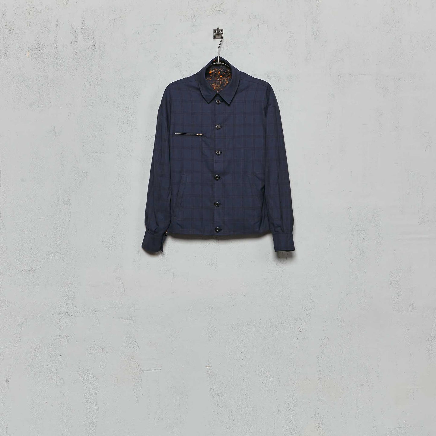 Geoffrey B. Small Men's Baracutta Jacket in Piacenza 1733 'Zenith/Arcadia' Wool