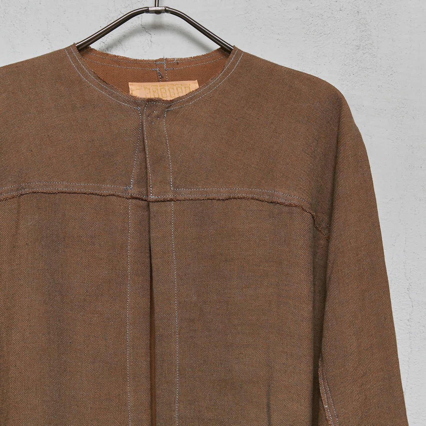 Anecho Men's Overcoat in Silk Linen