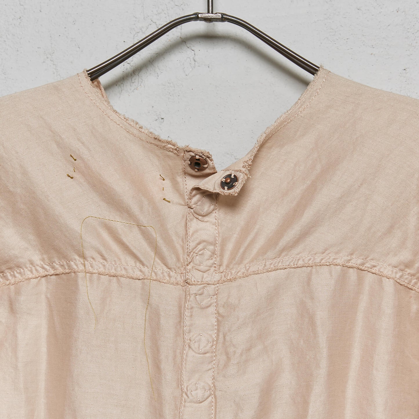 Anecho Women's Back Snap Dress in Silk Linen