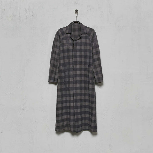 Geoffrey B. Small Men's Oversize Duster Coat in Parisotto 'Drake' Silk and Linen