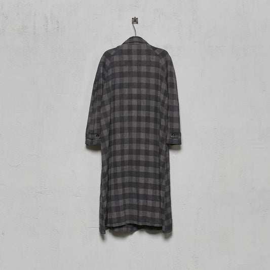 Geoffrey B. Small Men's Oversize Duster Coat in Parisotto 'Drake' Silk and Linen