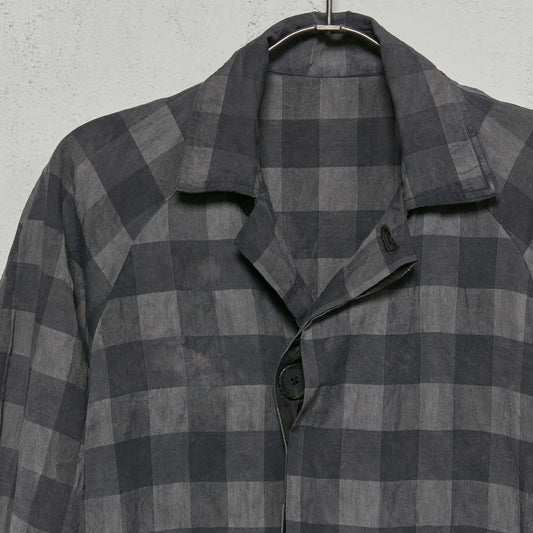 Geoffrey B. Small Men's Oversize Duster Coat in Parisotto 'Drake' Silk and Linen