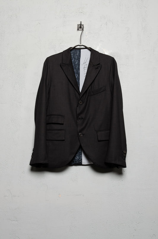 Geoffrey B. Small Men's SB Jacket in Piacenza 1733 'Sublime' Wool and Silk