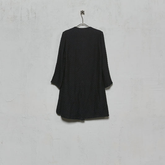 Geoffrey B. Small Women's V-Neck 5 Button Cardigan Coat in La Colombina Weave