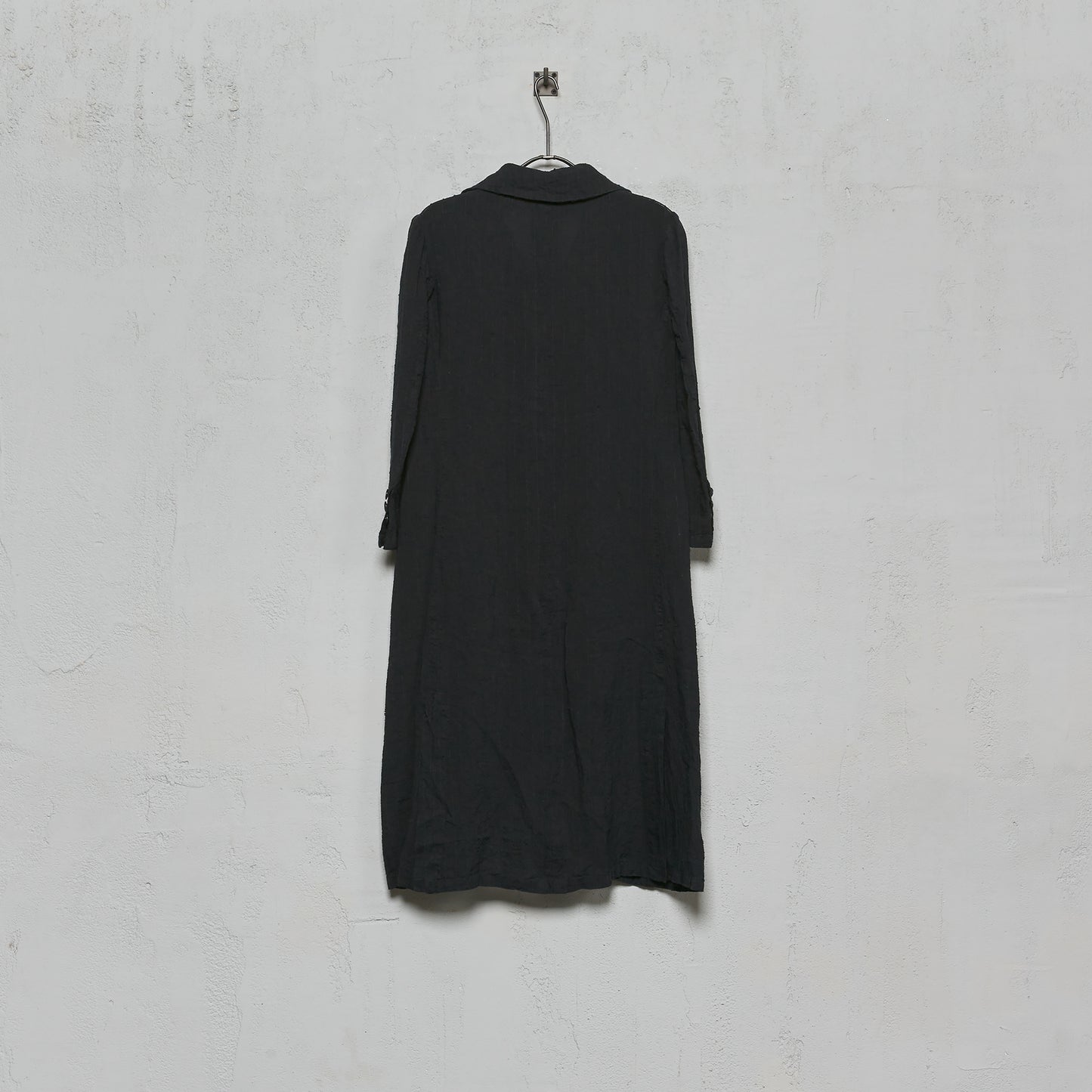 Geoffrey B. Small Women's 1900s Modified Farmers Coat in Parisotto 'Siena Geo' Linen and Cotton