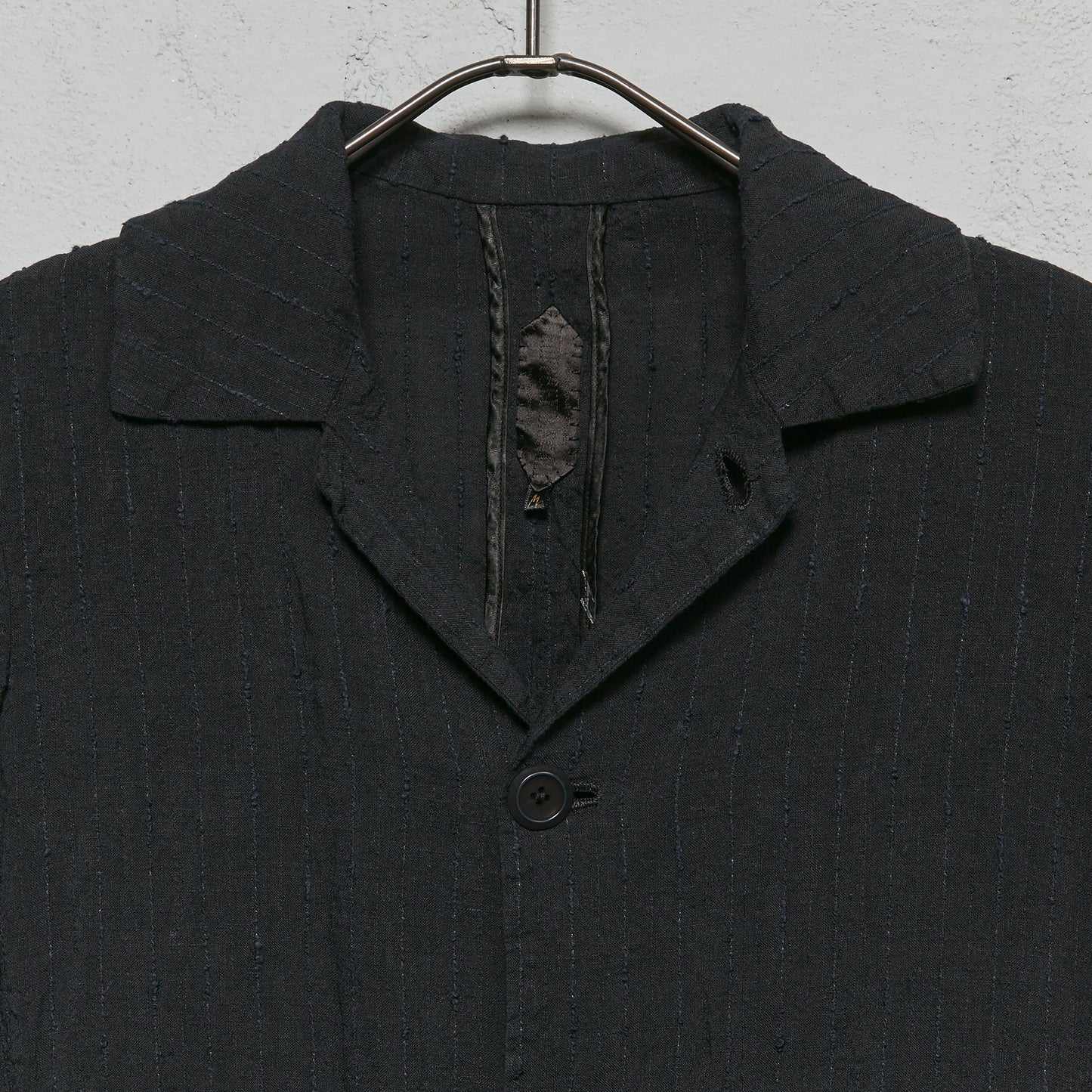 Geoffrey B. Small Women's 1900s Modified Farmers Coat in Parisotto 'Siena Geo' Linen and Cotton